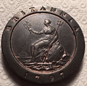Англия, 2 пенса, 1797