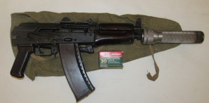 АКС-74У СХП бандитский вариант с глушителем.