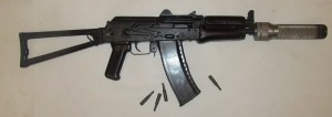 АКС-74У СХП бандитский вариант с глушителем.
