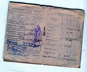 Красноармейская книжка. Знак Отличный артиллерист.