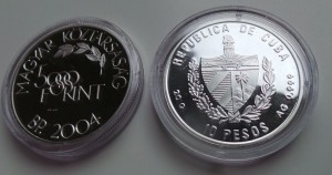 Монеты Олимпийские игрв, серебро.
