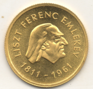 Венгрия золотo 50 форинтов 1961
