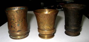 Окопное творчество - набор стопок из немецкого блиндажа