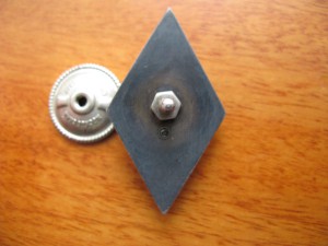 ромб, серебро, без шильды (переходной), с 1957 г.