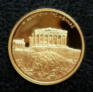 золото -- 100 евро 2004 -- Греция