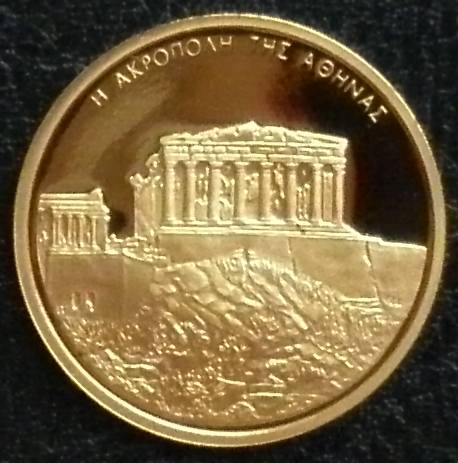 золото -- 100 евро 2004 -- Греция