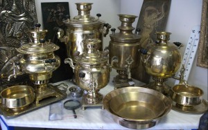Много самоваров с магазина