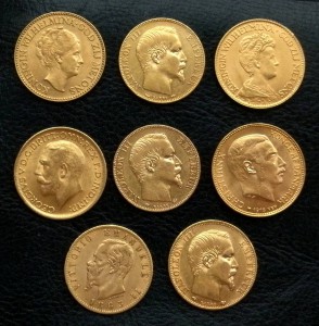 золото -- Франция, Дания, Нидерланды, Италия