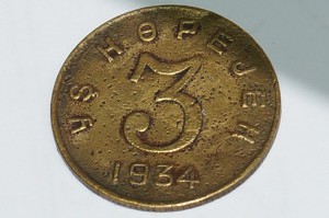 Тува 3 копейки 1934г.
