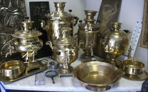 Много самоваров с магазина