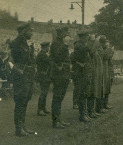 Парад крас.курсантов.На снимке Ворошилов,Бубнов,Рудзутак.