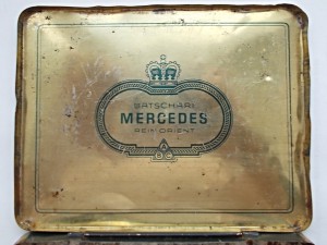 Пачка металлическая из под сигарет MERCEDES(редкость)