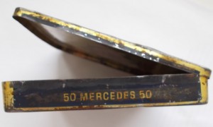 Пачка металлическая из под сигарет MERCEDES(редкость)