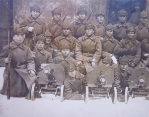 Шесть пулемётов "Максим"