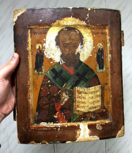 Св. Николай Чудотворец. По серебру. Кавчег.