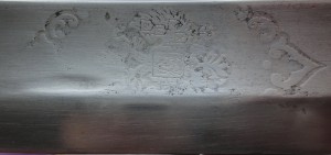 Офицерский клинок в травлении