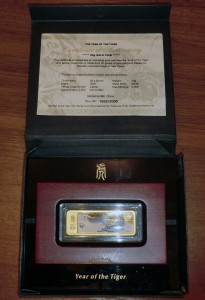 Китай для Либерии - год тигра - 20 г - 999 Пр