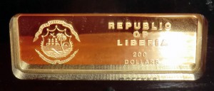 Китай для Либерии - год тигра - 20 г - 999 Пр