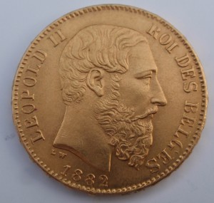 Пять монет по 20 франков 1877-1947 гг.