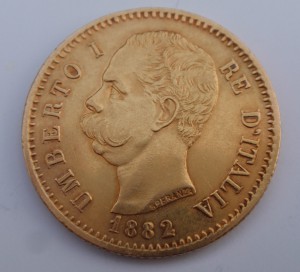 Пять монет по 20 франков 1877-1947 гг.