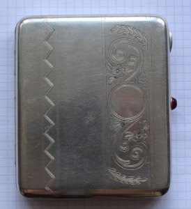 Портсигар серебряный 875- 178 гр
