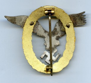 Знак ПИЛОТА-НАБЛЮДАТЕЛЯ Люфтваффе. "FLL".