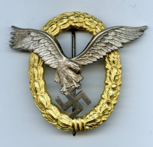 Знак ПИЛОТА-НАБЛЮДАТЕЛЯ Люфтваффе. "FLL".