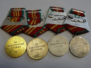 ВЫСЛУГА КГБ 10,15,20,20 серебро+Док