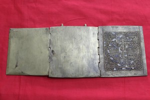 Складень "Деисус", эмали, 3 створки