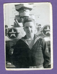 Младший брат Толя - матрос крейсера "Молотов". ЧФ. 10.2.1947