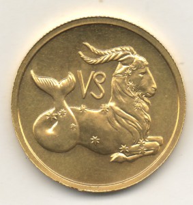 50 рублей 2003 Козерог Золото