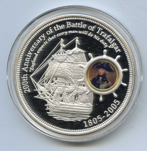 Острова Кука $10 2005 Battle of Trafalgar (155 гр. (5 oz))