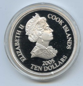 Острова Кука $10 2005 Battle of Trafalgar (155 гр. (5 oz))