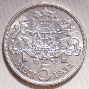 Латвия 1-я республика. 5 лат 1931