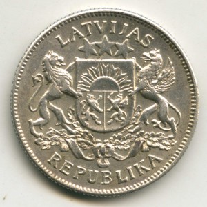 Латвия 1-я республика. 2 лата 1925