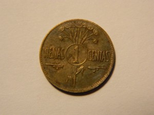 ЛИТВА.1925Г. МОНЕТЫ.