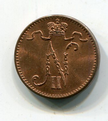 Русско-Финская пенни.1906.Блеск