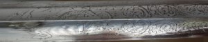 Морской офицерский кортик образца 1855 с клинком в травлении