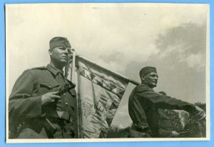 Почётный караул у знамени 1 Чех.Сл.бригады. Май,1944 г.