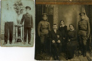 лот из 14 фото солдат с Георгиями,медалями, знаками
