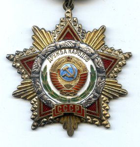 Орден "Дружба Народов". № 22 824.  Документ.