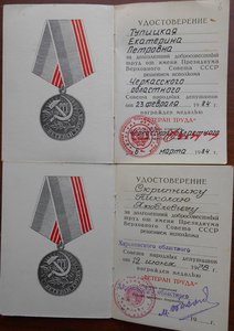 Ветераны труда - 13 шт.