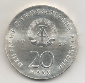 ГДР 1983 Мартин Лютер