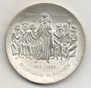 ГДР 1983 Wagner 10 марок Серебро