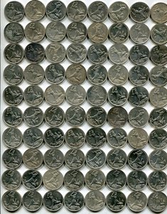 полтинники 1925.  80 монет