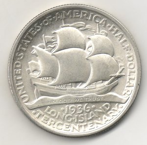 США Пол доллара Юбилейна 1936 Long Island