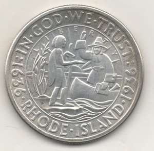 США Пол доллара Юбилейка 1936 Rhode Island