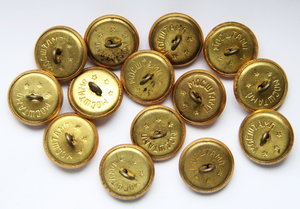 Генеральские Пуговицы на Мундир, 11 лент. Все Одинаковые!!!!