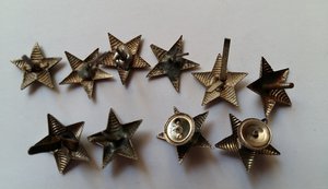 Большие погонные звездочки белого цвета