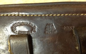 Кобура для Люгер Р-08 1937 год Клеймо Берлин